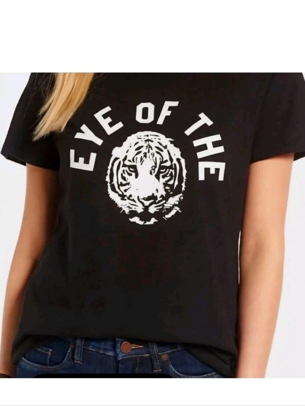 Nordstrom Sub Urban Riot Black Eye Tiger Graphic Tee T Shirt Babydoll Top L